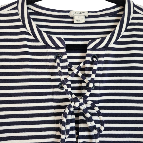 J. Crew Navy and White Striped Dress - Picture 2 of 3